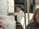 Magenta, le immagini di Giacomo Poretti seduto al bancone del bar Maino per girare uno spot Magenta, le immagini di Giacomo Poretti seduto al bancone del bar Maino per girare uno spot