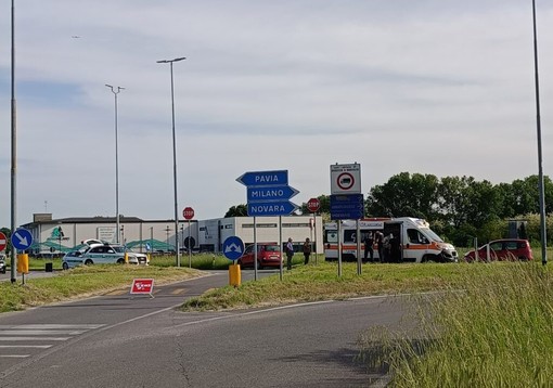 Robecco: incidente all’intersezione con Magenta, ferito motociclista