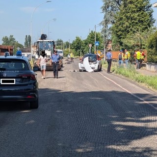 Corbetta: incidente in via Monte Rosa, ragazza in ospedale in codice verde