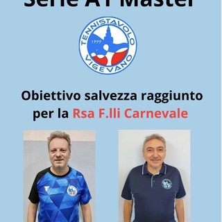 Tennistavolo: serie A1 Master, il concentramento di Sarentino regala la salvezza al TT Vigevano 1999