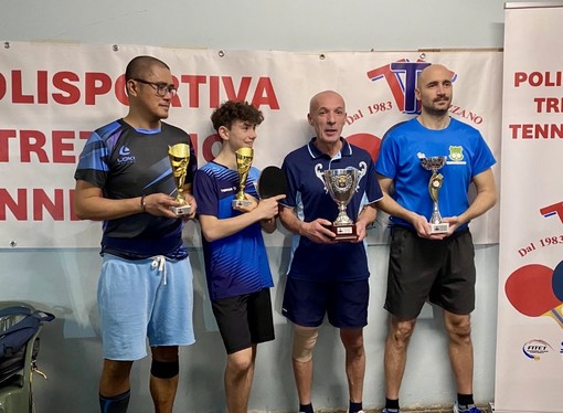 Tennistavolo: torneo provinciale, due primi posti e due terzi per il TT Vigevano
