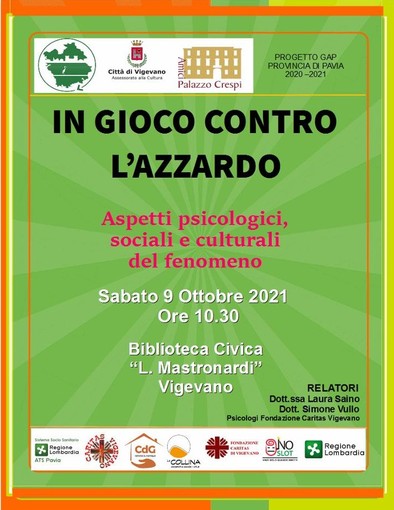 Vigevano: "In gioco contro l'azzardo", progetto Caritas per sensibilizzare alla prevenzione delle ludopatie