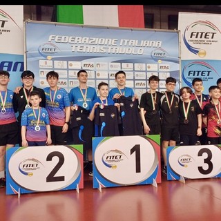 Tennistavolo: campionati italiani giovanili, secondo posto a squadre per il TT Vigevano 1999