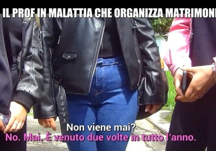 Le Iene a Inveruno smascherano il professore in malattia che organizza matrimoni