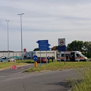 Robecco: incidente all’intersezione con Magenta, ferito motociclista