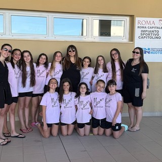 Le sincronette più giovani di H2Sport Vigevano ai campionati nazionali di Roma Le sincronette più giovani di H2Sport Vigevano ai campionati nazionali di Roma
