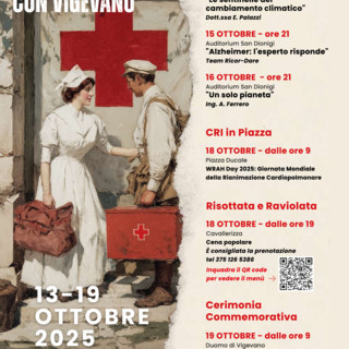 Al via le celebrazioni per i 95 anni della Croce Rossa Comitato Vigevano