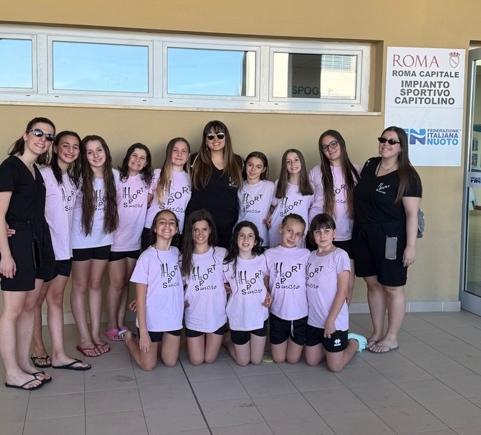 Le sincronette più giovani di H2Sport Vigevano ai campionati nazionali di Roma Le sincronette più giovani di H2Sport Vigevano ai campionati nazionali di Roma