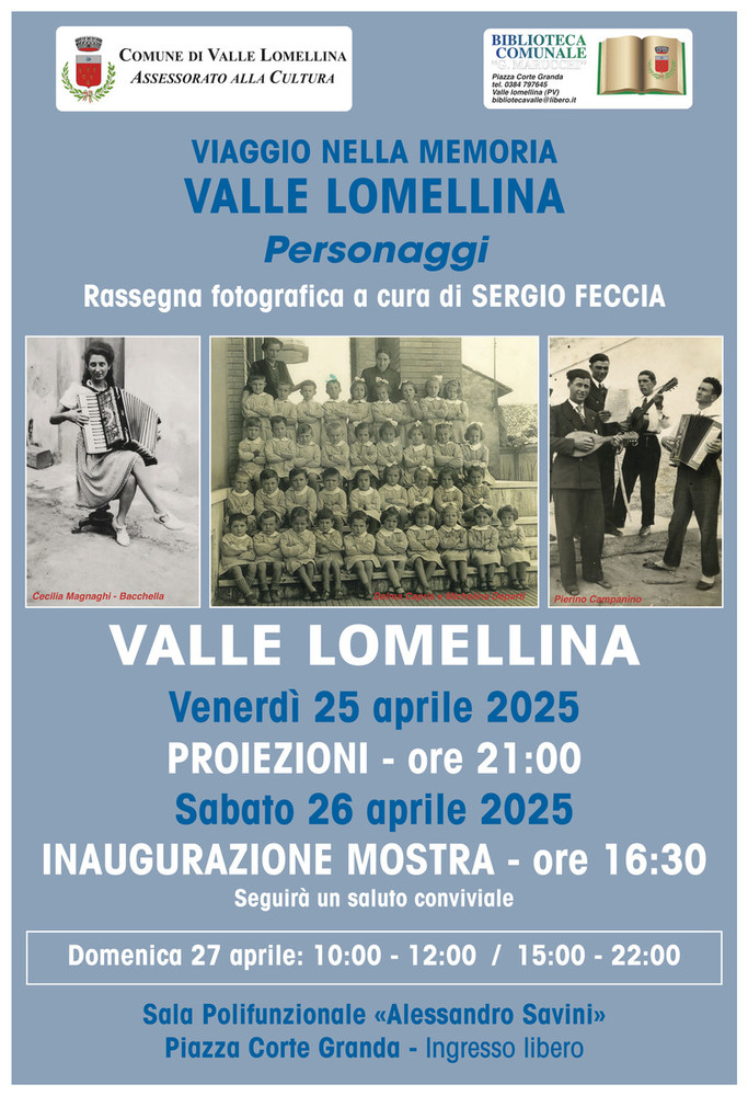 Valle Lomellina: terzo appuntamento con la mostra fotografica &quot;Viaggio nella memoria&quot;