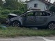 Automobilista si schianta sulla SS11 a Pontenuovo di Magenta, il veicolo prende fuoco