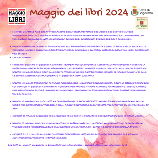 Vigevano: la biblioteca dei ragazzi "G. Cordone" partecipa al Maggio dei Libri