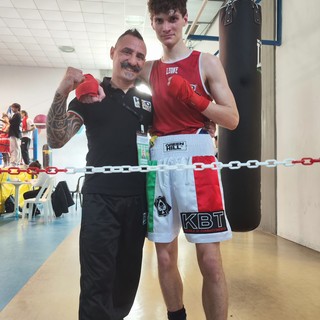 Nelle prima foto il tecnico Berbiglia con Francesco Grisorio, nelle seconda Berbiglia con Leonardo Prestini