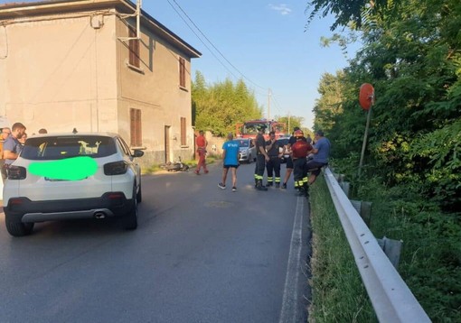 Magenta: scontro auto-moto a Pontevecchio, 16enne motociclista in ospedale con il codice giallo