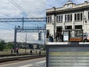 Si arrampica alla stazione e vuole parlare con il sindaco. Treni in tilt a Busto