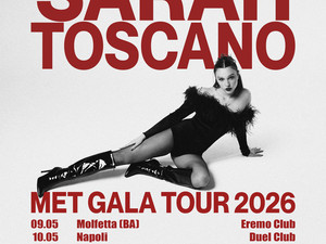 Musica: Sarah Toscano annuncia il Met Gala tour, in partenza da maggio 2026