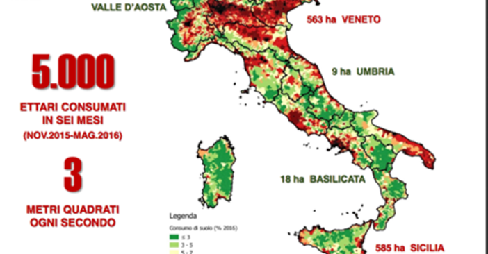 Legambiente e consumo di suolo in Lombardia, "segnali preoccupanti" Legambiente e consumo di suolo in Lombardia, "segnali preoccupanti"