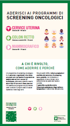 Lunedì 6 e 20 febbraio gli operatori sanitari di Ats Pavia a disposizione dei cittadini, per informazioni sull’offerta di screening oncologici