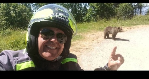 L'immagine postata da Omar su Facebook: amava moltissimo la natura