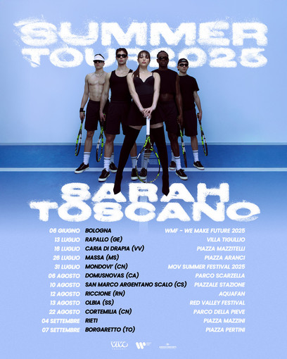 Musica, Sarah Toscano annuncia nuove date per il tour estivo 2025