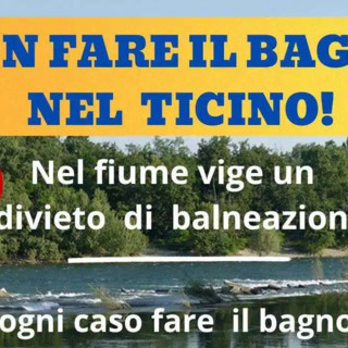 Ticino, il richiamo alla prudenza: il bagno nel fiume è vietato e può essere pericoloso
