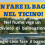 Ticino, il richiamo alla prudenza: il bagno nel fiume è vietato e può essere pericoloso