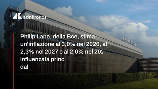 Bce: inflazione sopra l'obiettivo fino al 2027, l'allarme di Lane