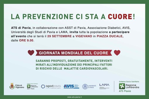 Vigevano: Ats Pavia scende in piazza Ducale per sensibilizzare sull’importanza della prevenzione cardiovascolare