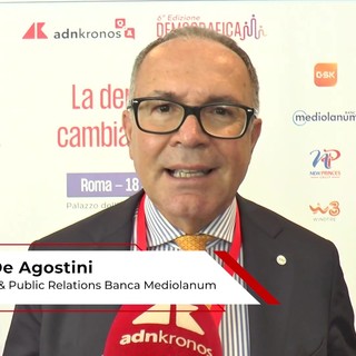 De Agostini (Mediolanum): "Rivoluzione demografica impone a industria consulenza finanziaria ruolo sempre più sociale" De Agostini (Mediolanum): "Rivoluzione demografica impone a industria consulenza finanziaria ruolo sempre più sociale"
