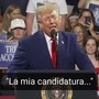 Trump e lo scherzo al comizio: "Annuncio la mia candidatura..." Trump e lo scherzo al comizio: "Annuncio la mia candidatura..."