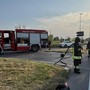 Il grave incidente sulla SS494 di ieri a Gaggiano: l’intervento dei Vigili del Fuoco di Abbiategrasso