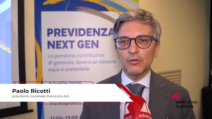 Previdenza: Ricotti (Patronato Acli), 'La pensione contributiva di garanzia tutela chi avrà assegni bassi' Previdenza: Ricotti (Patronato Acli), 'La pensione contributiva di garanzia tutela chi avrà assegni bassi'