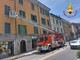 L'intervento di oggi dei vigili del fuoco di Como nell'abitazione di via Milano