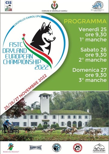 La Riserva San Massimo sarà la location del campionato europeo Dryland Fistc, la gara internazionale di Sleddog