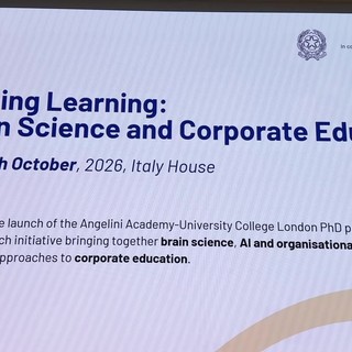 Formazione e intelligenza artificiale, Angelini Academy e UCL firmano un accordo triennale per studiare come cambiare l'apprendimento