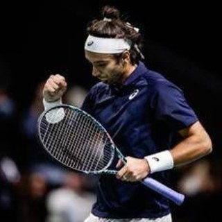 Musetti, allenamento con vista Davis a Torino. Volandri segue la sessione dell'azzurro