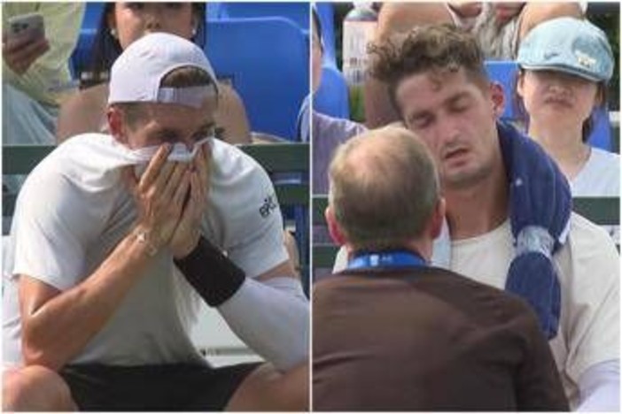 Troppo caldo a Shanghai, Atmane si ritira: "Non riuscivo a respirare" Troppo caldo a Shanghai, Atmane si ritira: "Non riuscivo a respirare"