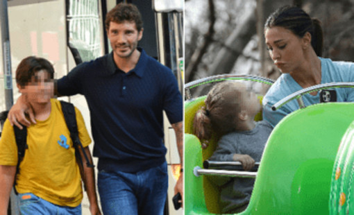 Stefano De Martino, relax in famiglia (allargata): la giornata al parco con Santiago e... Luna Marì