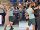 Fognini-Lini, dalla pista di Ballando al campo da tennis: lo show tra un match e l'altro