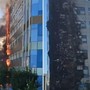 Napoli, incendio all'ospedale del Mare: fiamme e alta colonna di fumo nero