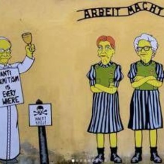 Scritta 'genocidio' e baffi alla Hitler, vandalizzato murale con Segre, Bruck e Sami Modiano