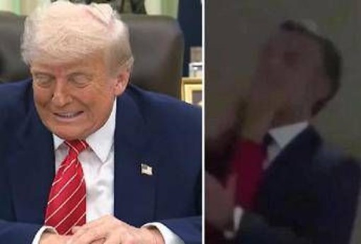 Trump e il consiglio a Macron dopo la manata di Brigitte: &quot;Chiudi la porta...&quot; - Video
