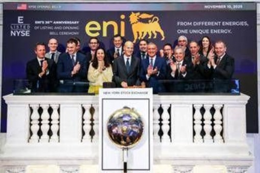 Eni celebra 30 anni di quotazione al Nyse, Descalzi: &quot;Grazie a strategia risultati importanti&quot;