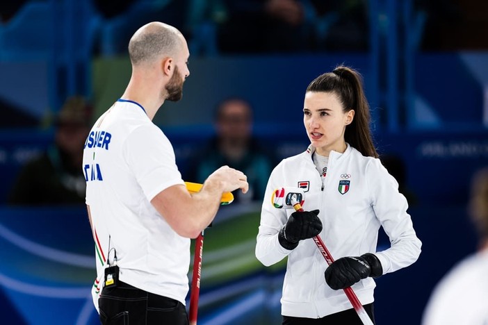 Il curling si tinge d’azzurro, Constantini e Mosaner di bronzo nel doppio misto