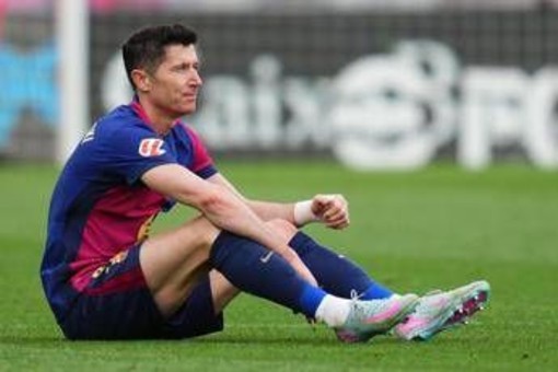 Lewandowski, lesione alla coscia sinistra. Con l'Inter ci sarà?