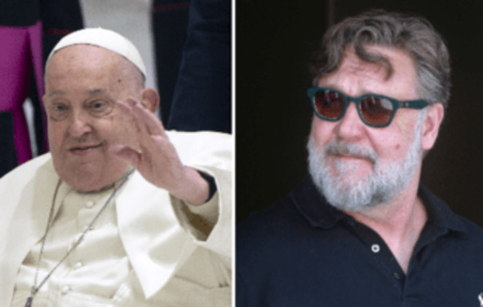 Papa Francesco morto, il dolore di Russell Crowe: &quot;Giornata triste per i fedeli&quot;