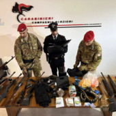 Arsenale e esplosivi in casa a Oschiri, un arresto Arsenale e esplosivi in casa a Oschiri, un arresto