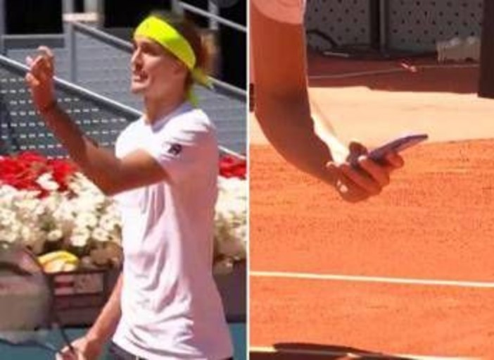 Zverev, scontro a Madrid: &quot;L'occhio di falco non funziona&quot;. E fotografa la linea...