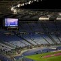 Lazio-Genoa in campo nel deserto, lo stadio Olimpico è vuoto
