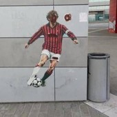 Baresi, a Milano vandalizzato il murales per il capitano del Milan
