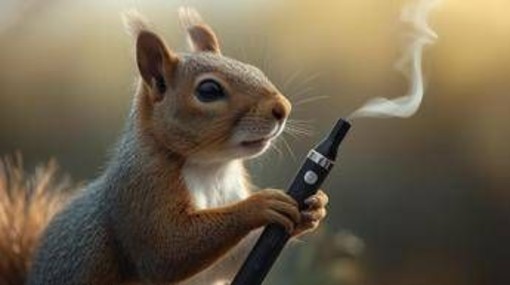 Scoiattoli 'fumano' sigarette elettroniche, scatta l'allarme degli esperti in Uk